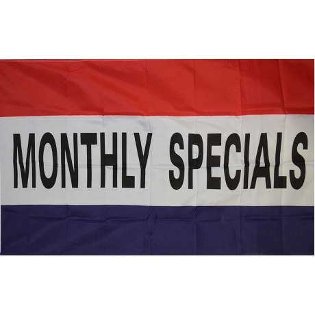 Monthly Specials 3'x 5' Business Flag