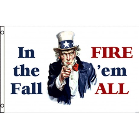 In the Fall, Fire 'em All 3'x 5' Flag