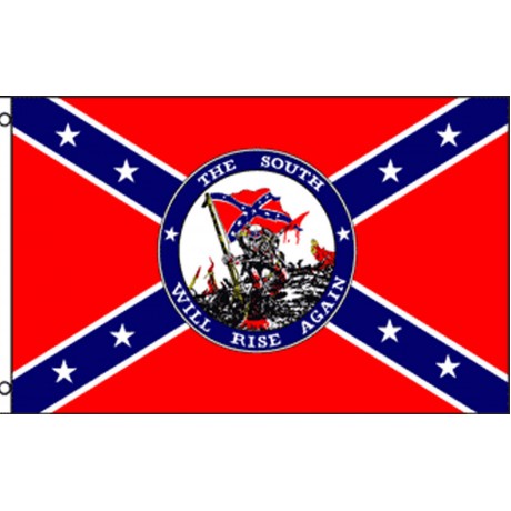 Rebel The South Will Rise Again 3' x 5' Polyester Flag