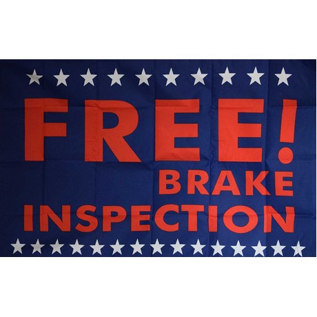 Free Brake Inspection 3' x 5' Polyester Flag