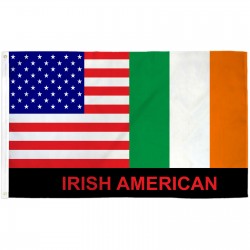 Irish American 3' x 5' Polyester Flag