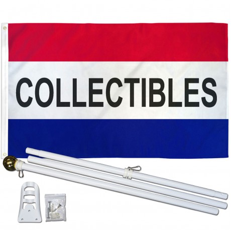 Collectibles Patriotic 3' x 5' Polyester Flag, Pole and Mount