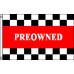 Preowned Red Checkered 3' x 5' Polyester Flag