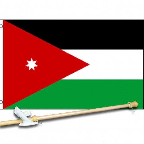 JORDAN COUNTRY 3' x 5'  Flag, Pole And Mount.