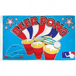 Beer Pong 3'x 5' Poly Flag