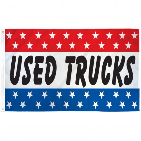 Used Trucks Patriotic Stars 3' x 5' Polyester Flag