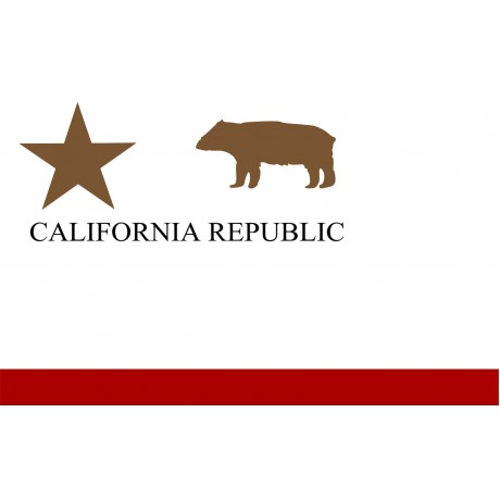 California Republic Plain 3' x 5' Polyester Flag