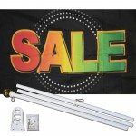 Sale Neon 3' x 5' Polyester Flag, Pole and Mount