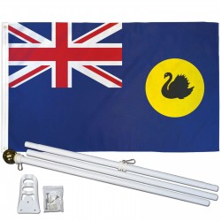 Western Australia 3' x 5' Polyester Flag, Pole and Mount