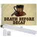 Death Before Decaf Clockwork 3' x 5' Polyester Flag, Pole and Mount