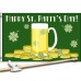 HAPPy St. PAtty's DAy 3' x 5'  Flag, Pole And Mount.
