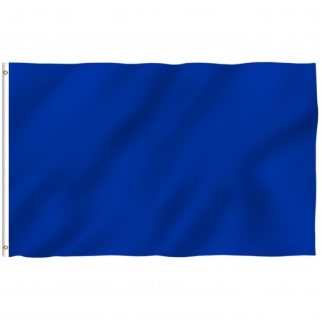 BLUE SOLID  2' X 3' NYLON FLAG 