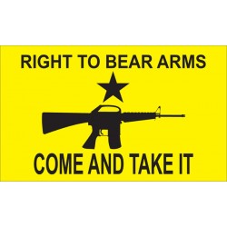 Come And Take It Right To Bear Arms Custom 3'x 5' Flag