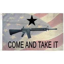 Come And Take It American Flag 3' x 5' Polyester Flag