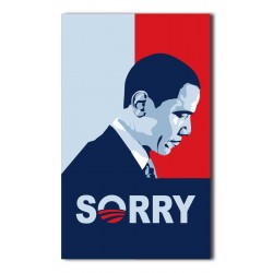 Obama Sorry Vertical 3' x 5' Polyester Flag