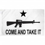 Come And Take It Carbine White 3' x 5' Polyester Flag