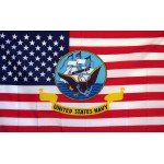 Navy USA 3'x 5' Economy Flag