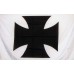 Maltese Cross White with Black Cross 3'x 5' Flag