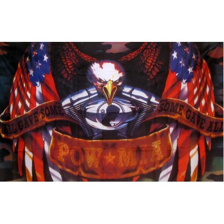 POW-MIA Eagle USA Wings Camo 3' x 5' Flag