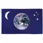 Earth Moon & Stars 3'x 5' Flag