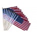 10 pack of 8" x 12" USA Stick Flags