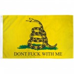 Don't Fuck With Me Yellow 3' x 5' Polyester Flag