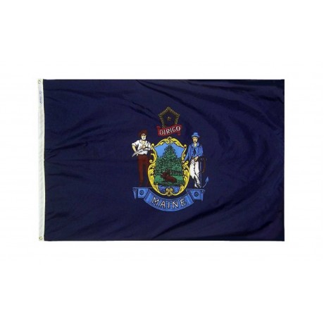 Maine 3'x 5' Solar Max Nylon State Flag