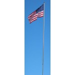18' 4 Section Steel Flag Pole