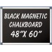 48" x 60" Aluminum Framed Magnetic Black Chalkboard
