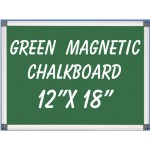 12" x 18" Aluminum Framed Magnetic Green Chalkboard
