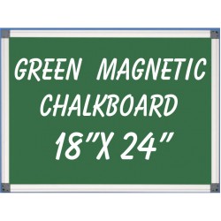 18" x 24" Aluminum Framed Magnetic Green Chalkboard