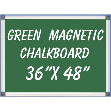 36" x 48" Aluminum Framed Magnetic Green Chalkboard