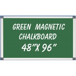 48" x 96" Aluminum Framed Magnetic Green Chalkboard 