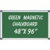 48" x 96" Aluminum Framed Magnetic Green Chalkboard 