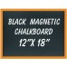 12" x 18" Wood Framed Black Magnetic Chalkboard