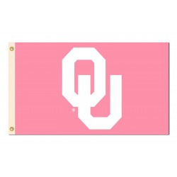 Oklahoma Sooners Pink 3'x 5' Flag
