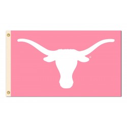 Texas Longhorns Pink 3'x 5' Flag