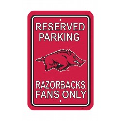 Arkansas Razorbacks 12-inch by 18-inch Parking Sign