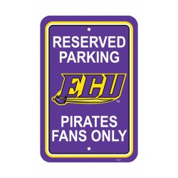 East Carolina Pirates 12-inch by 18-inch Parking Sign