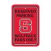 North Carolina State Wolfpack 12-inch by 18-inch Parking Sign