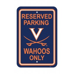 Virginia Cavaliers 12-inch by 18-inch Parking Sign