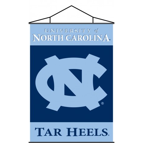 North Carolina Tar Heels Indoor Scroll Banner