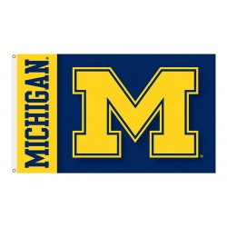 Michigan Wolverines Double Sided 3'x 5' College Flag