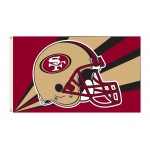 San Francisco 49ers Helmet 3'x 5' NFL Flag