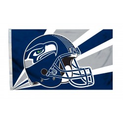 Seattle Seahawks Helmet Design 3' x 5' Polyester Flag