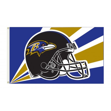 Baltimore Ravens Helmet 3'x 5' NFL Flag