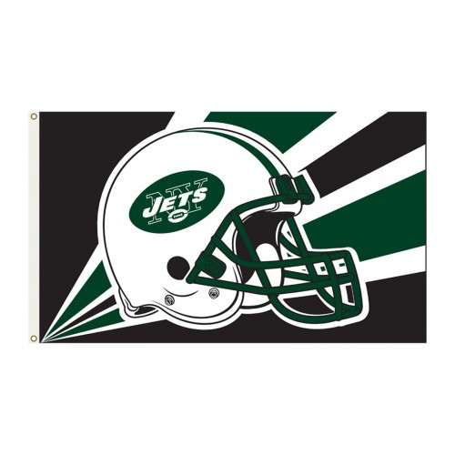 New York Jets Helmet 3'x 5' NFL Flag (K94239B) - by www.neoplexonline.com
