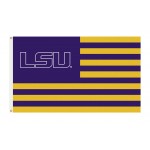 Louisiana State Tigers Striped USA Style 3'x 5' Flag