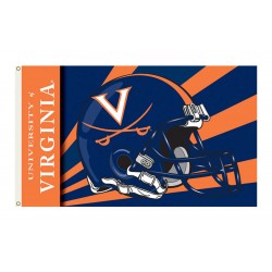 Virginia Cavaliers Helmet 3'x 5' Flag