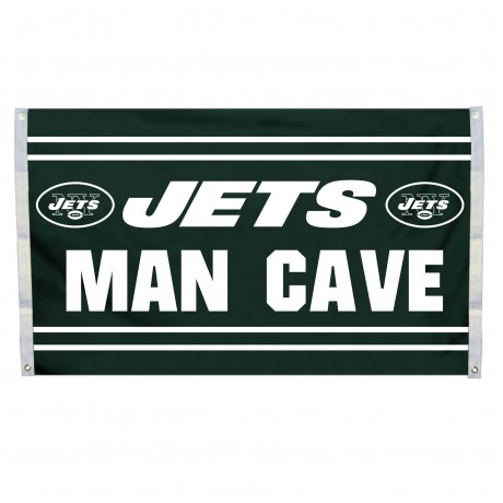 New York Jets MAN CAVE 3'x 5' NFL Flag
